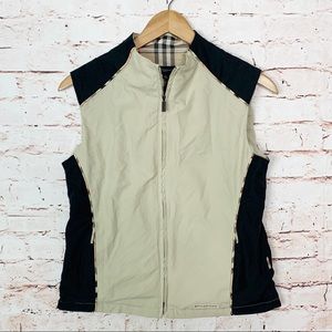 womens burberry vest